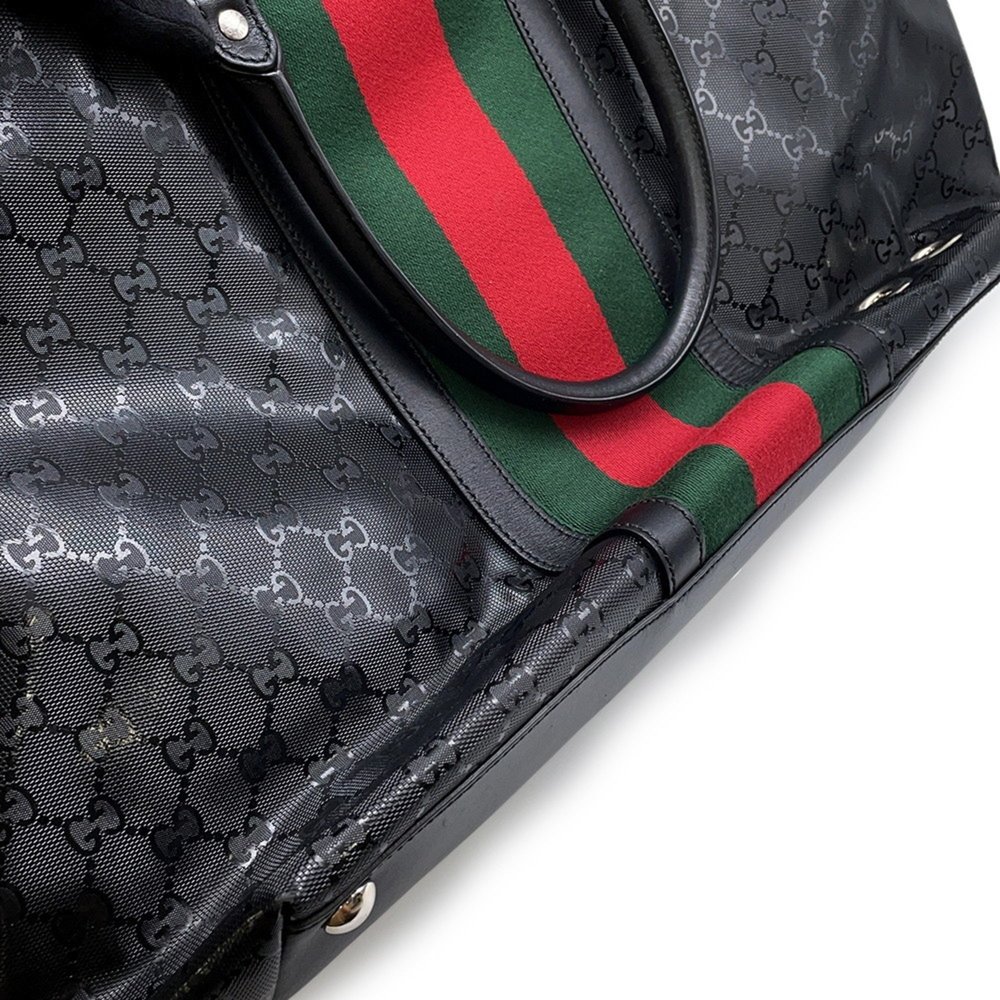 GUCCI Authentic Black Leather Tote Bag - Picture 9 of 13